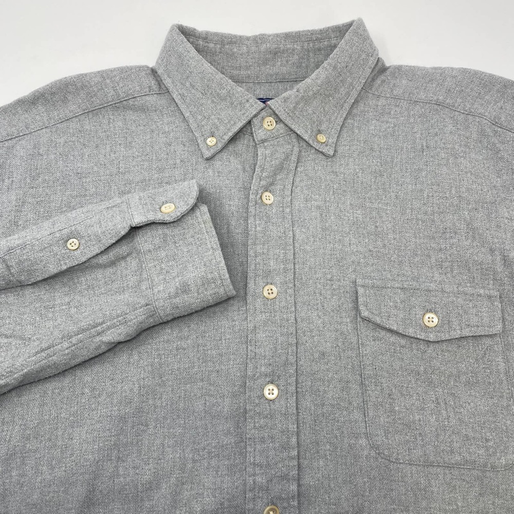 Vineyard Vines 2XL Gray Crosby‎ Shirt Elbow Long Sleeve Button Up Flannel Shirt
